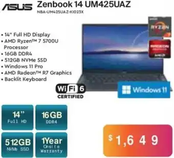 Asus Zenbook 14 UM425UAZ