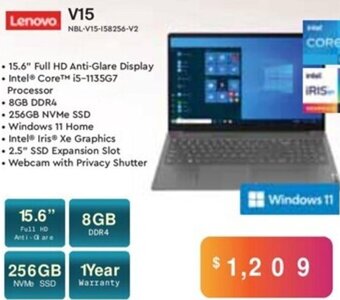 Leader Computers Lenovo V15 offer