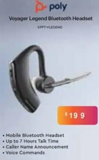 Voyager Legend Bluetooth Headset
