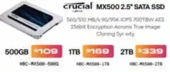 Crucial MX500 2.5" SATA SSD 2TB