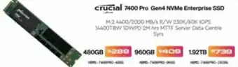 Leader Computers Crucial 7400 Pro Gen4 NVMe Enterprise SSD 960GB offer
