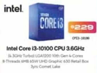 Leader Computers Intel Core i3-10100 CPU 3.6GHz offer