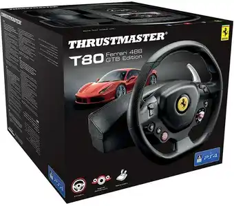 BIG W Thrustmaster PS4 T80 Ferrari GTB Racing Wheel offer