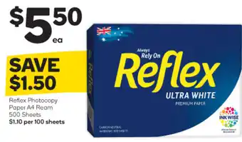 Reflex Photocopy Paper A4 Ream 500 Sheets