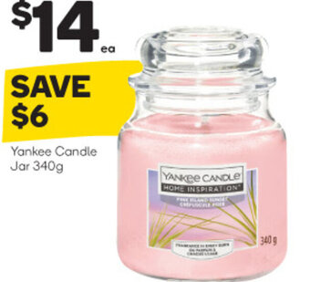 Woolworths Yankee Candle Jar 340g offer