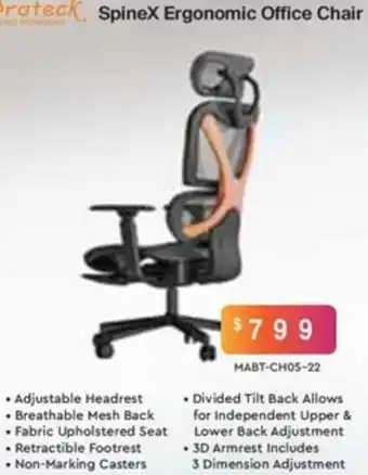 Leader Computers SpineX Ergonomic Office Chair offer