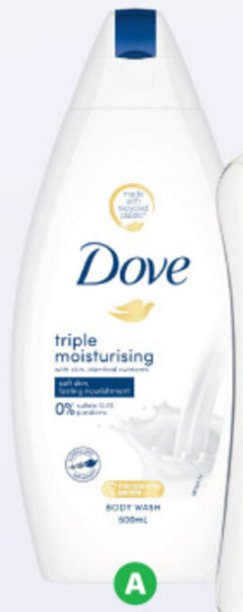 Woolworths Dove Body Wash 500ml offer
