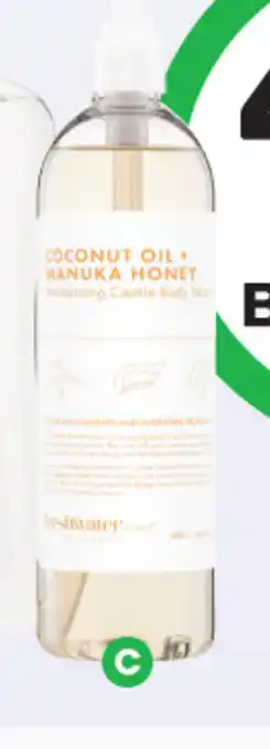 Woolworths Freshwater Coconut Oil + Manuka Honey Body Wash 500ml offer