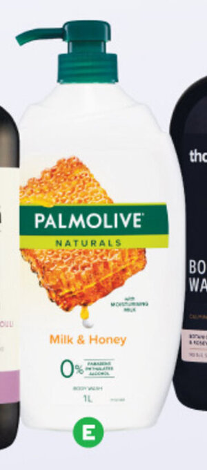 Woolworths Palmolive Naturals Body Wash Milk & Honey Shower Gel 1 Litre offer