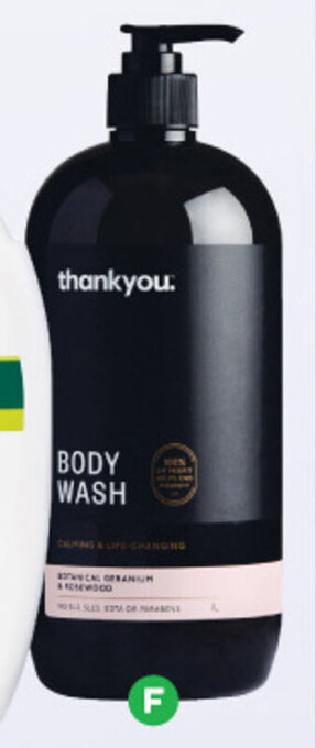 Woolworths Thankyou Body Wash 1 Litre offer