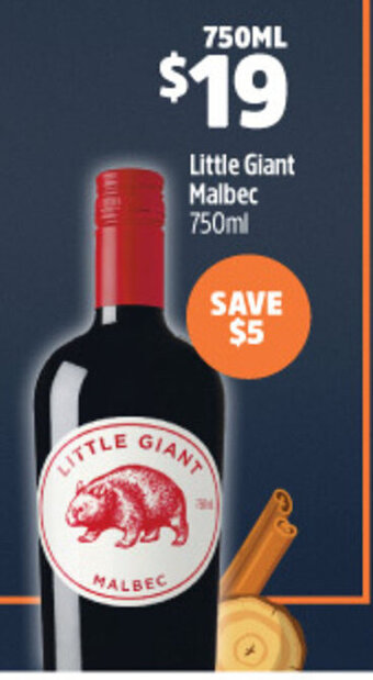 Woolworths Little Giant Malbec 750ml offer