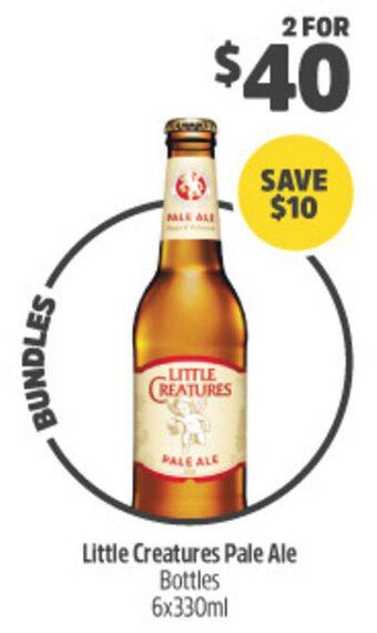 Little Creatures Pale Ale Bottles 6x330ml