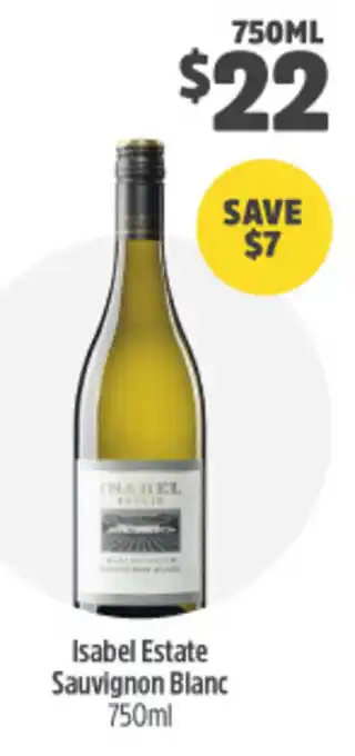 Woolworths Esabel Estate Sauvignon Blanc 750ml offer