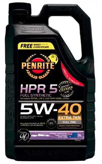 Penrite Full Synthetic 5W40 5LT