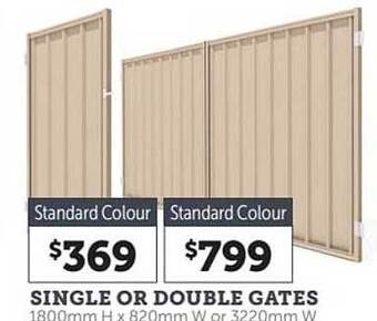 Stratco Single Or Double Gates offer