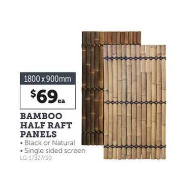Stratco Bamboo Half Raft Panels offer