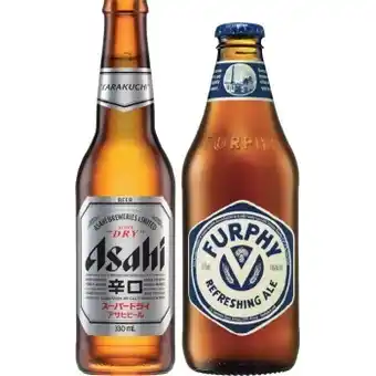 Asahi Super Dry or Furphy Ale 4.4% 24 Pack