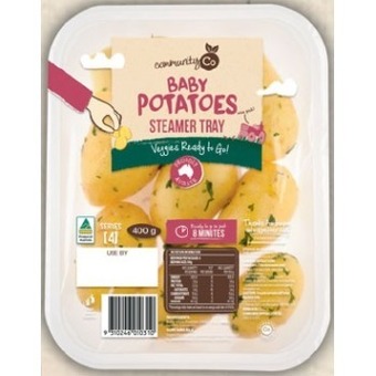 IGA Community Co Baby Potatoes with Herb Butter 400g offer