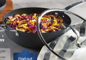 ALDI Hard Anodised Wok With Lid 32cm offer