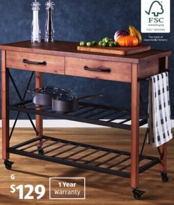 ALDI Premium Kitchen Trolley offer