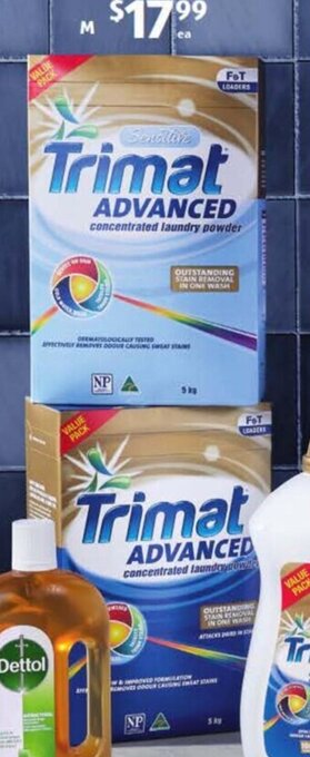 ALDI Trimat Advanced Laundry Powder 5kg offer