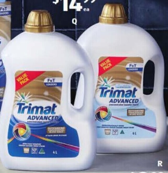 Trimat Advanced Laundry Liquid 4L offer at ALDI