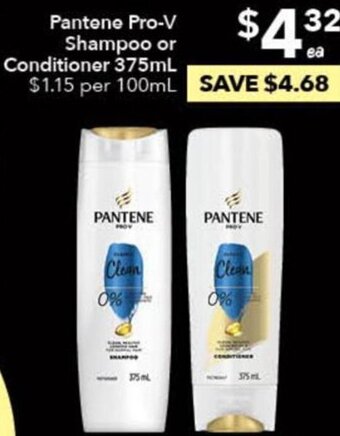 Ritchies Pantene Pro-V Shampoo or Conditioner 375ml offer