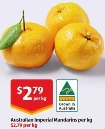 ALDI Australian Imperial Mandarins Per Kg offer