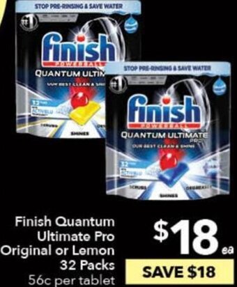 Ritchies Finish Quantum Ultimate Pro Original or Lemon 32 Packs offer