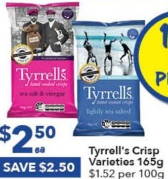 Tyrrell's Crisp Varieties 165g
