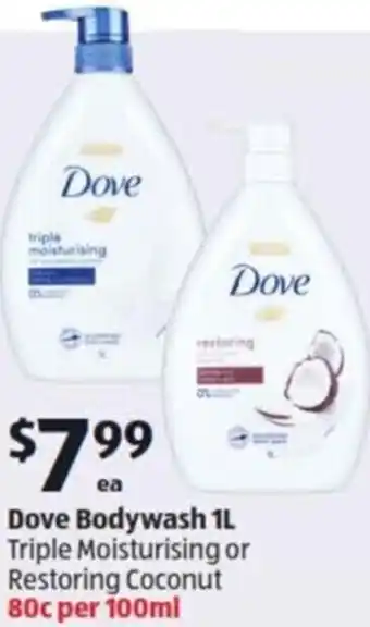 Dove Bodywash 1L