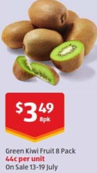 ALDI Green Kiwi Fruit 8 Pack offer