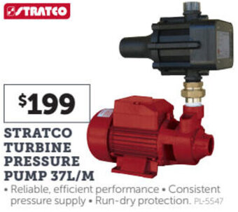 Stratco Stratco Turbine Pressure Pump 37L/M offer