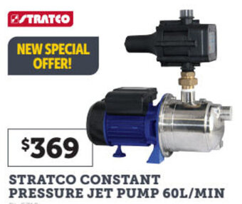 Stratco Stratco Constant Pressure Jet Pump 60L/Min offer