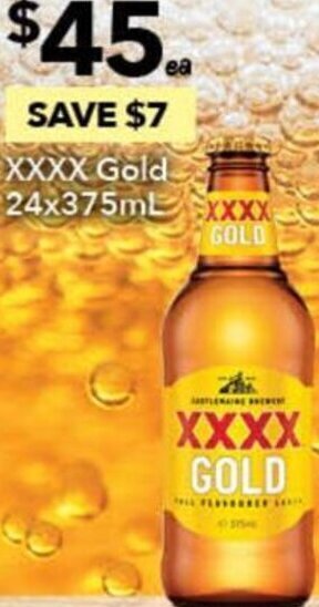 Ritchies XXXX Gold 24x375ml offer