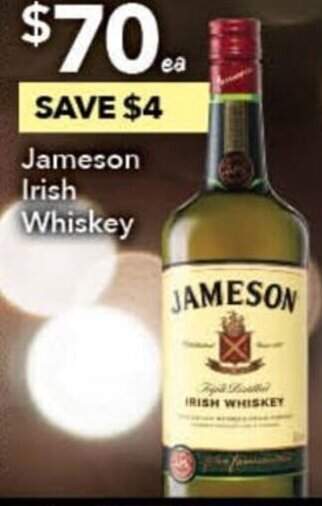 Ritchies Jameson Irish Whiskey offer