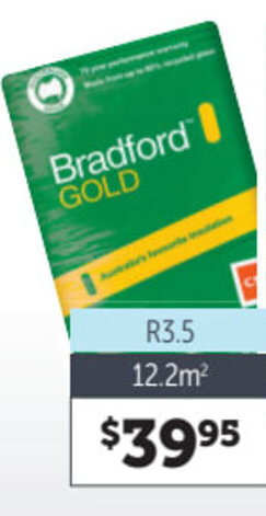 Stratco Bradford Gold Ceiling Insulation 12.2m offer