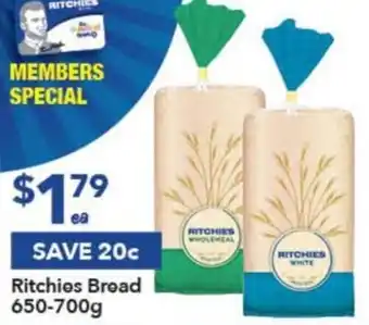 Ritchies Ritchies Bread 650-700g offer
