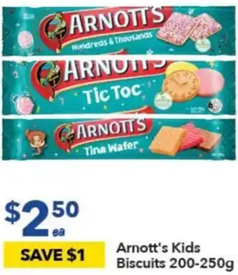 Ritchies Arnott's Kids Biscuits 200-250g offer