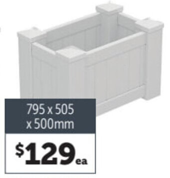 Hamptons Planter Boxes 795 x 505 x 500mm