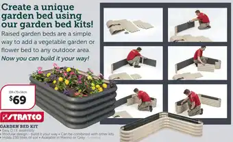 Garden Bed Kit 104 x 70 x 34cm