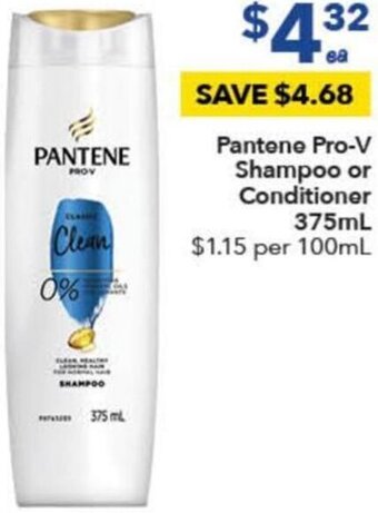 Ritchies Pantene Pro-V Shampoo or Conditioner 375ml offer