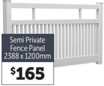Hampton Fence Panel And Gates Semi Private Fence Panel 2388 x 1200mm