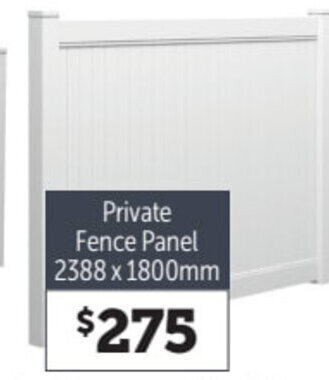 Stratco Hampton Fence Panel And Gates Private Fence Panel 2388 x 1800mm offer