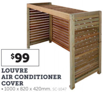 Stratco Louvre Air Conditioner Cover 1000 x 820 x 420mm offer