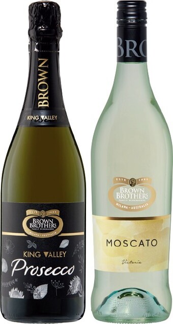 IGA Brown Brothers King Valley Prosecco or Brown Brothers Moscato 750mL Varieties offer