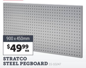 Stratco Stratco Steel Pegboard 900 x 450mm offer