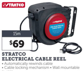 Stratco Electrical Cable Reel 15m