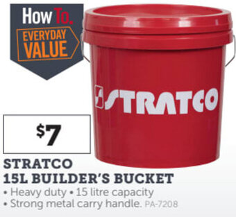 Stratco Stratco 15L Builder's Bucket offer
