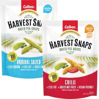 Woolworths Harvest Snaps Baked Pea 93g or Chickpea 75g offer